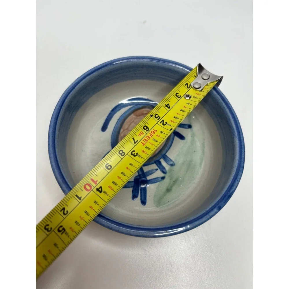 * M A Hadley Kitty Bowl With Mouse 4.25” No Chips Or Cracks